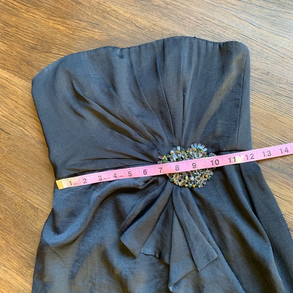 BCBGMaxAzria Ila Twilight Blue Strapless Formal Maxi Dress - Picture 12 of 16